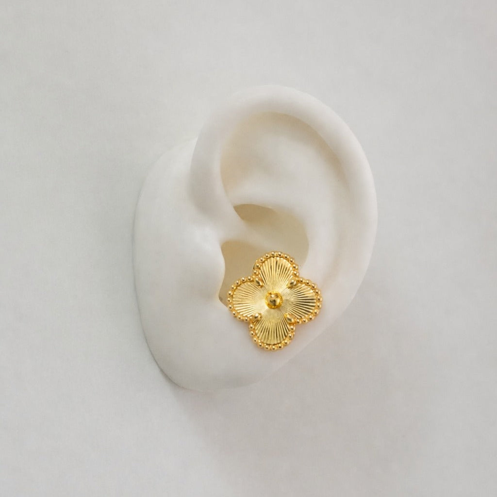 Golden Clover Earing