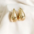 Water Drops Golden Earings