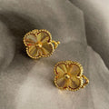 Golden Clover Earing